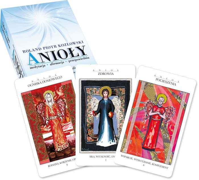 Anioły medytacja, afirmacja, przepowiednia – książka + karty - Okładka książki