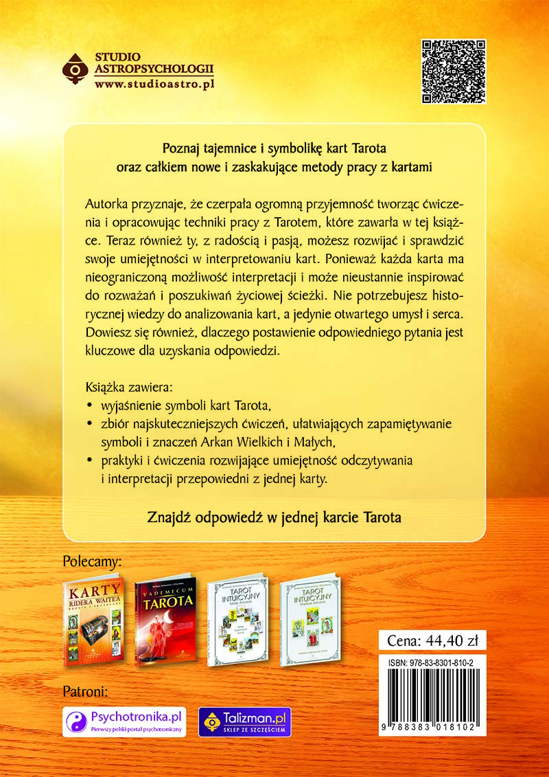 Okładka książki Przepowiednia z jednej karty tarota_B. Antonowicz