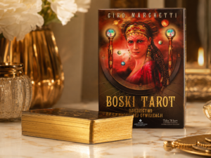 Boski Tarot, piękne karty Tarota ze złotym brzegiem, książka do wróżenia z Tarota