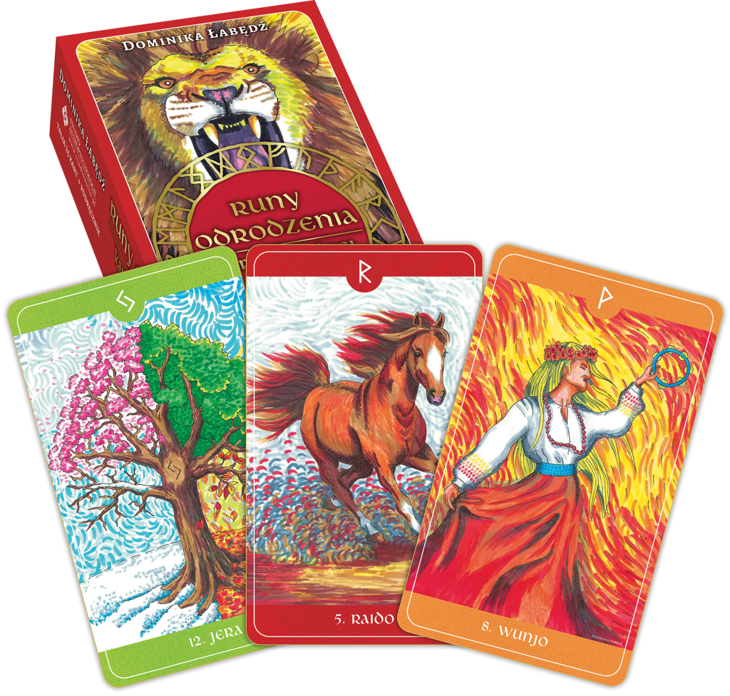 Runy odrodzenia – karty witalnej mocy - Okładka książki